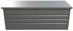 Skrzynia ogrodowa z szarej stali galwanizowanej TOMASO - pojemność 582 l