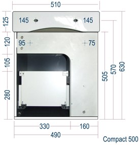 Szafka podumywalkowa Compact 500
