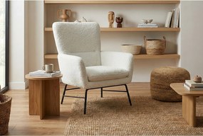 Nowoczesny fotel w kolorze białym-ponadczasowy styl