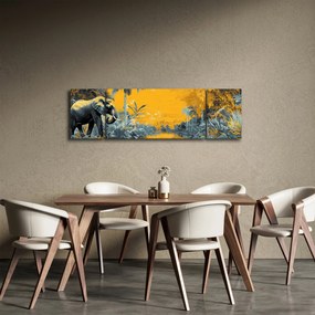 Obraz - Słoń w naturze (170x50 cm)