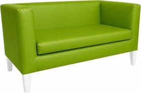 Sofa Monaco : Kolor nogi - Biała, Kolor tkaniny - EKO-SKÓRA - 5D, Typ tkaniny - Eko-skóra , Wysokość nogi - 20 cm
