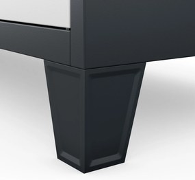 Szafa skrytkowa socjalna BHP antracytowo-biała: ROBERT, 1360 x 1720 x 450 mm