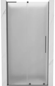 Mexen Velar L drzwi prysznicowe rozsuwane 90 cm, szron, gun metal - 871-090-003-31-95
