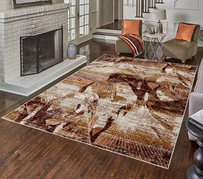 Dywan vintage Vivaldi abstrakcja brązowy 200 cm x 290 cm