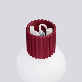 Kinkiet HALO burgund IP44 ryflowany SOLLUX  LIGHTING