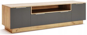 Nowoczesna Szafka Pod Telewizor Dąb Craft + Lava Mat D4-P96