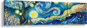 Obraz – Mozaika gwiaździstej nocy (170x50 cm)
