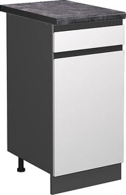 Szafka dolna do kuchni biały 40x60x81.6 r-line