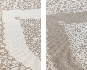 Dywan dwustronny zewnętrzny Gemini Alladyn brązowo-kremowy 160 cm x 230 cm
