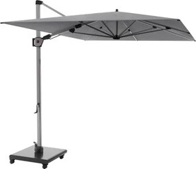 HYPERION 330 x 240 PRESTIGE - luksusowy huśtawkowy parasol ogrodowy z bocznym drążkiem : Kolor parasola - Jasnoszary