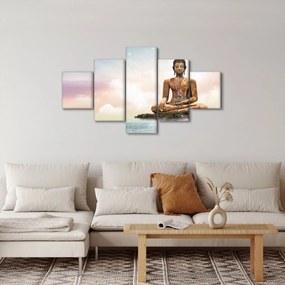 Obraz - Budda nadzorujący ziemię (125x70 cm)