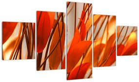 Obraz płatków kwiatów (125x70 cm)