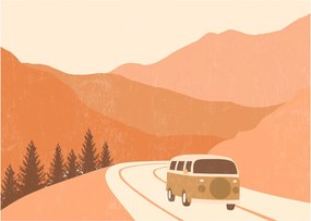 Obraz - Vintage van N⁰1 (70x50 cm)