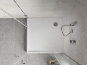 Mexen Flow+ brodzik kwadratowy 90 x 90 cm, biały połysk - 46S109090H
