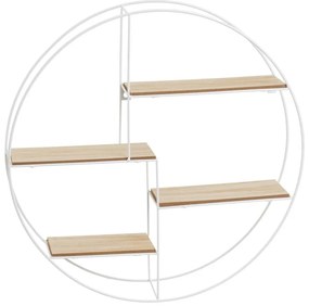 Biało-naturalna piętrowa półka 50 cm – Casa Selección