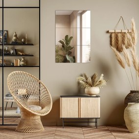 Kwadratowe płytki lustrzane samoprzylepne