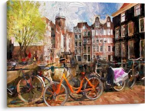 Obraz - Amsterdam, malarstwo (70x50 cm)