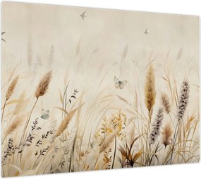 Obraz na szkle - Dzika łąka (70x50 cm)