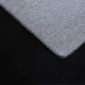 Dywan pluszowy Pouffy czarny 140 cm x 200 cm