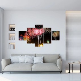 Obraz fajerwerków (125x70 cm)