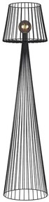 Czarna industrialna lampa podłogowa - S567-Dormi