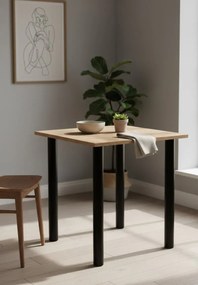 Industrialny stół z wykręcanymi nogami dąb craft G8-T08