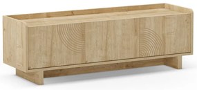 Szafka pod TV w dekorze dębu w naturalnym kolorze 140x45x40 cm Daira – Marckeric