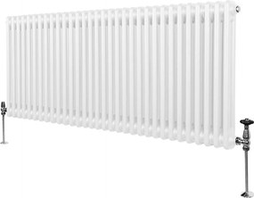 Tradycyjny grzejnik 2-kolumnowy - 600 x 1462 mm - biały