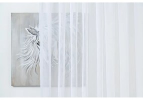 Biała firanka z woalu 300x260 cm Crush – Mendola Fabrics