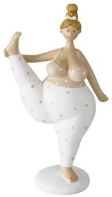 Figurka porcelanowa Joga, kobieta, 22 cm