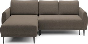 Narożnik BONO z funkcją spania Drewniane nóżki Eleganckie podłokietniki Głębokie siedzisko Lewa strona Barrel 21