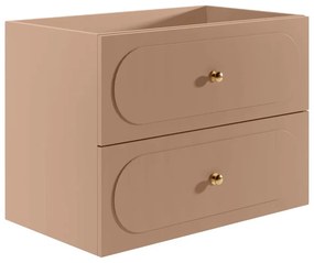 Szafka łazienkowa wisząca  pod umywalkę - Stary róż - 80 cm - SATOBAL