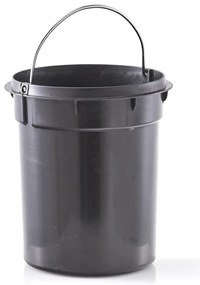 Kosz łazienkowy z metalu i bambusa, Ø 16,8 cm