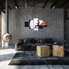 Obraz - Kobieta w świetle księżyca (125x70 cm)