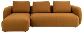 Musztardowy narożnik z materiału bouclé (lewostronny) Imola – Bonami Selection