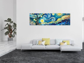 Obraz – Mozaika gwiaździstej nocy (170x50 cm)