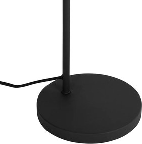 Lampa stołowa retro czarna ze złotym wnętrzem - Jinte