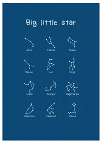 Luminescencyjny Plakat (70x50 Cm) Esttels Big Little Star - Sklum