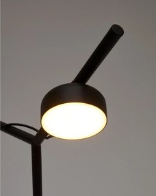 Czarna metalowa lampa stołowa LED ze ściemniaczem (wysokość 61,5 cm) Orey – Kave Home