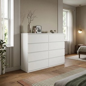 Komoda NUDO 138,5 cm do Salonu Sypialni Biały