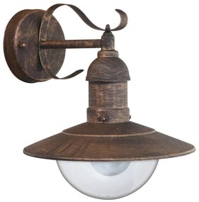 Brilagi - Kinkiet zewnętrzny MOLDE 1xE27/60W/230V IP44 brązowy/patina