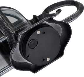 Klasyczna zewnętrzna lampa ścienna antyczne srebro IP44 - Glasgow