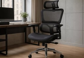 Ergonomiczny fotel Idylla z regulacją zagłówka i podłokietników