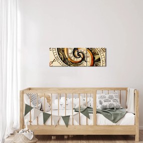 Obraz zegara (z zegarem) (90x30 cm)