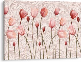 Obraz - Różowe tulipany (70x50 cm)
