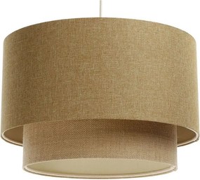 Lampa wisząca ERUTAN DOUBLE 60 żółta/beżowa