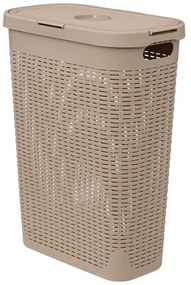 Wysoki kosz na pranie z plastiku, 40 l