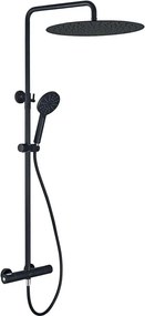 Zestaw prysznicowy z baterią termostatyczną DRAGOR, czarny mat