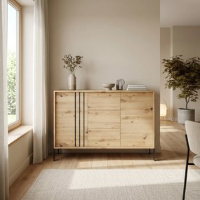 Komoda VALOZA 120 cm do Salonu Sypialni Dąb artisan