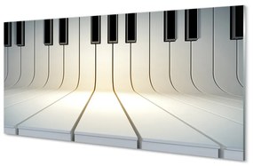 Szklany Panel Pianino klawisze
